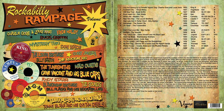 Rockabilly Rampage Vipvop Easy Action Sleeve Design by Sophie Lo